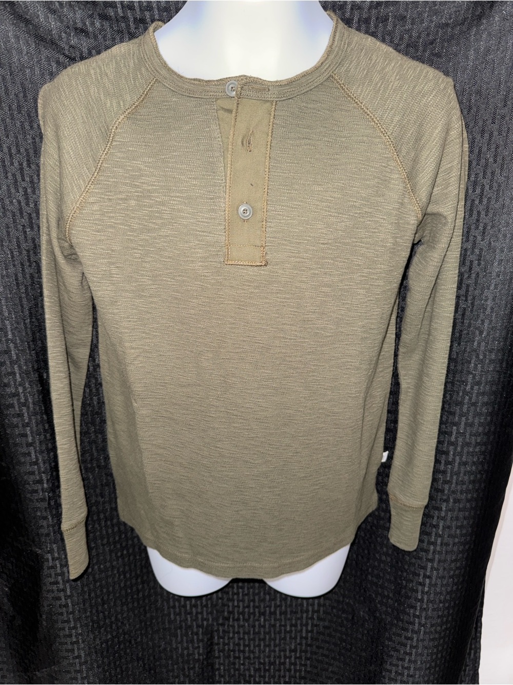 GAP Olive Green Long Sleeve Henley Top